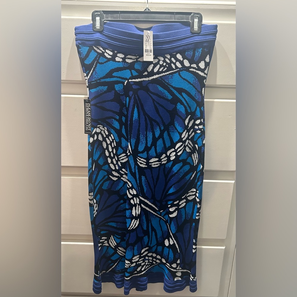 Multi colored mermaid style dress.